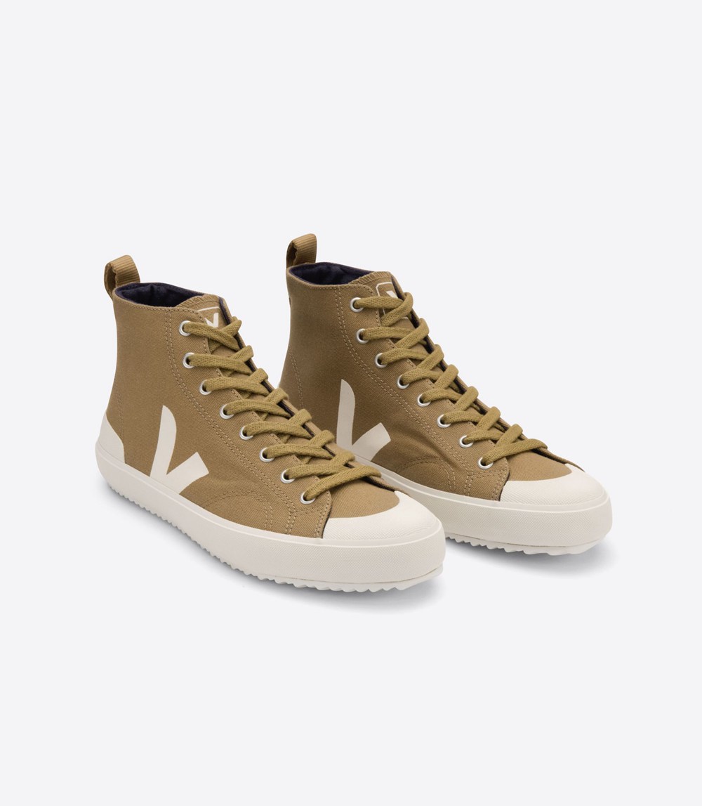 Veja Sneakers Dam - Nova Höga Top Canvas - Bruna/Vita - 062197-SUK